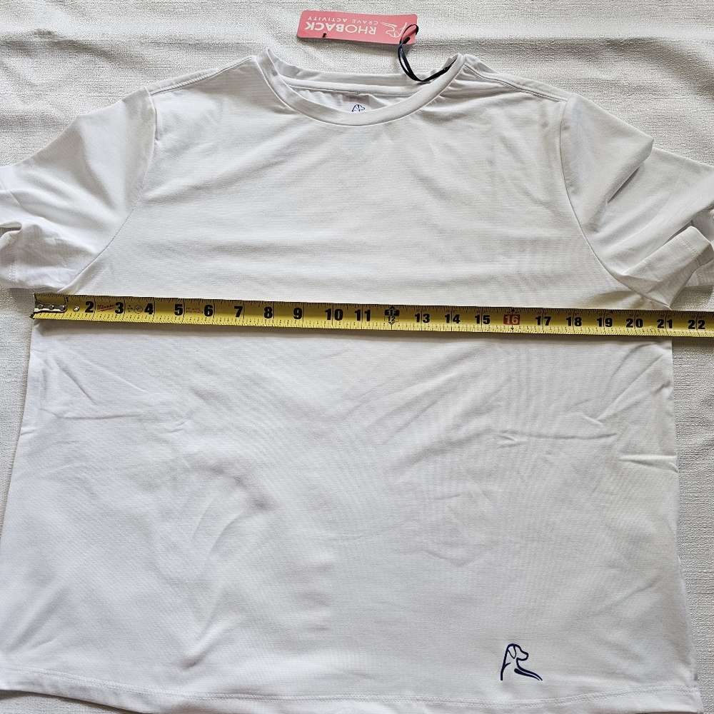 NWT‎ Rhoback Womens Short Sleeve Crop Top Size Large - Picture 9 of 10